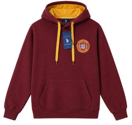 Men's Embroidered Badge Winter Hoodie